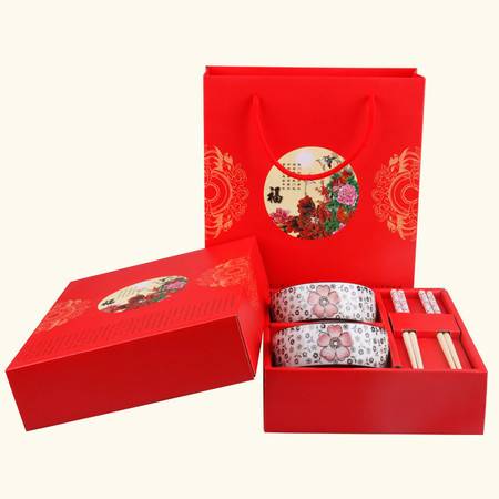 福壽祿喜碗筷套裝 精致餐具，承載美好祝愿